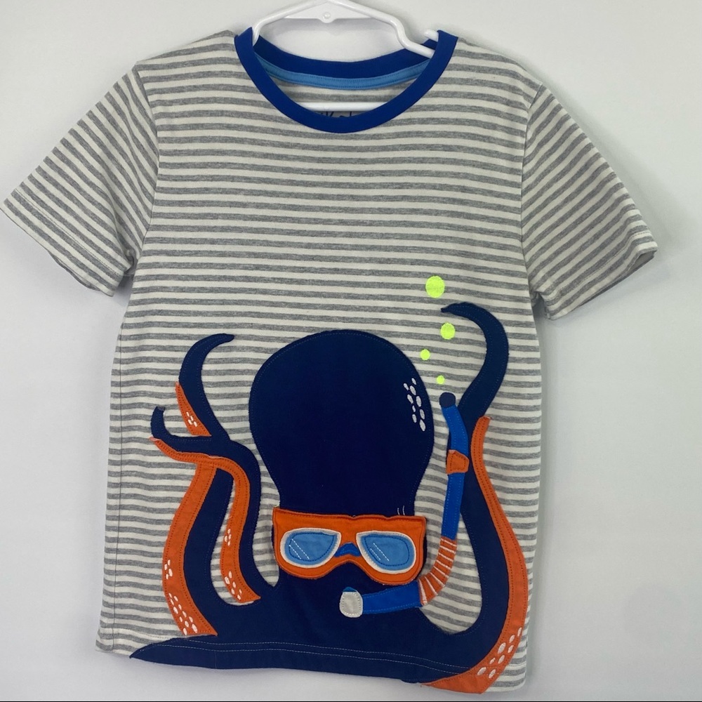 Mini Boden Boys T-shirt Octopus Size 7Y-8Y